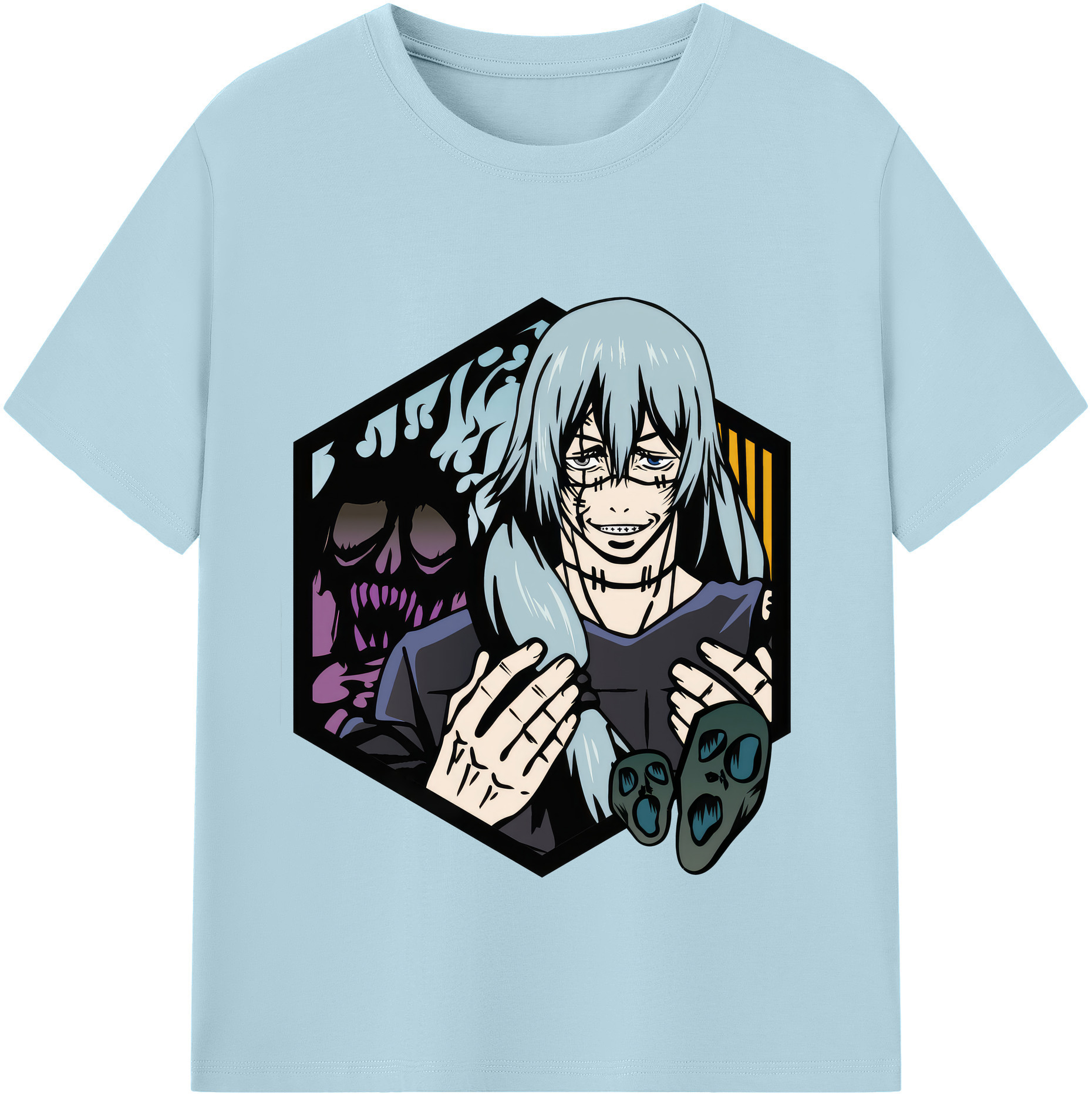 （画像用） 呪術廻戦 Jujutsu Kaisen 綿100％半袖Tシャツ（フロントプリント）